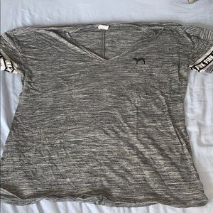 Victoria secret pink grey tee